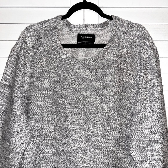 PACSUN Men’s Grey Tone Knit Pullover - Picture 8 of 9